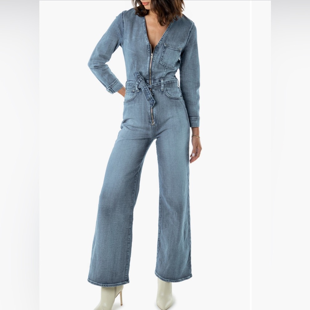 NWT Etica Light Wash Denim Jumpsuit
 Small